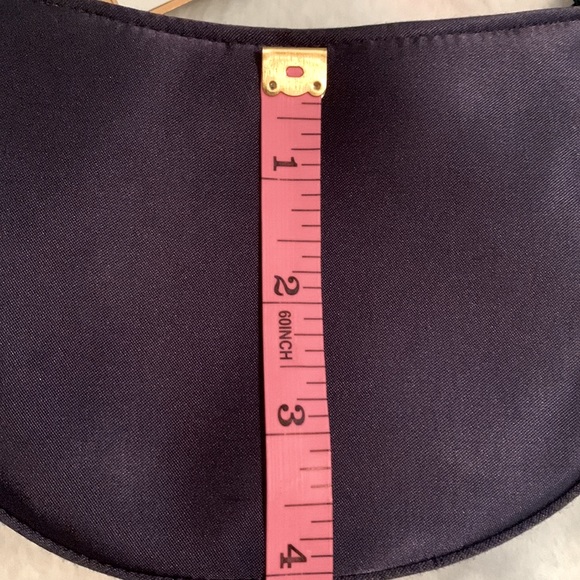 NWT ✅ LA REGALE 💙 DRESSY MINI NAVY BLUE PURSE (snap closure) - Picture 8 of 9